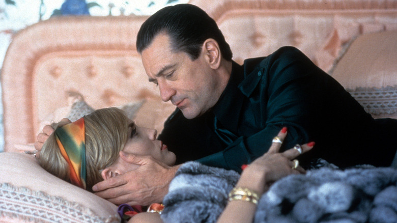 Sharon Stone and Robert De Niro in bed