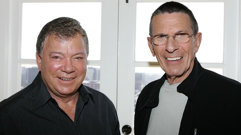 William Shatner Leonard Nimoy smiling