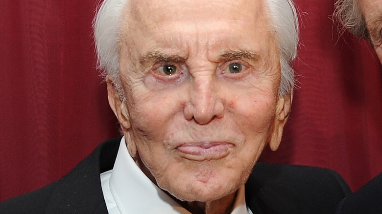 Kirk Douglas smiling 