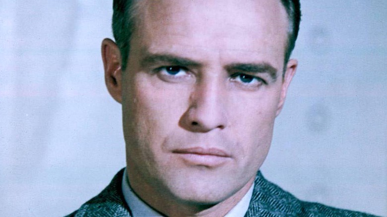 Marlon Brando frowning 