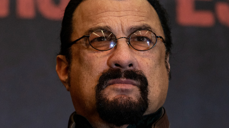 Steven Seagal with a bushy beard