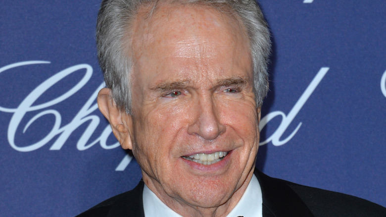 Warren Beatty grinning 