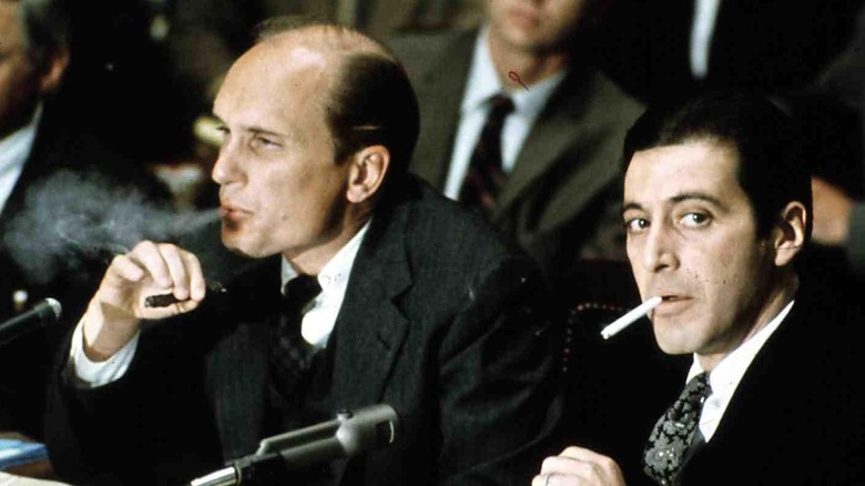 Robert Duvall and Al Pacino in The Godfather Part III