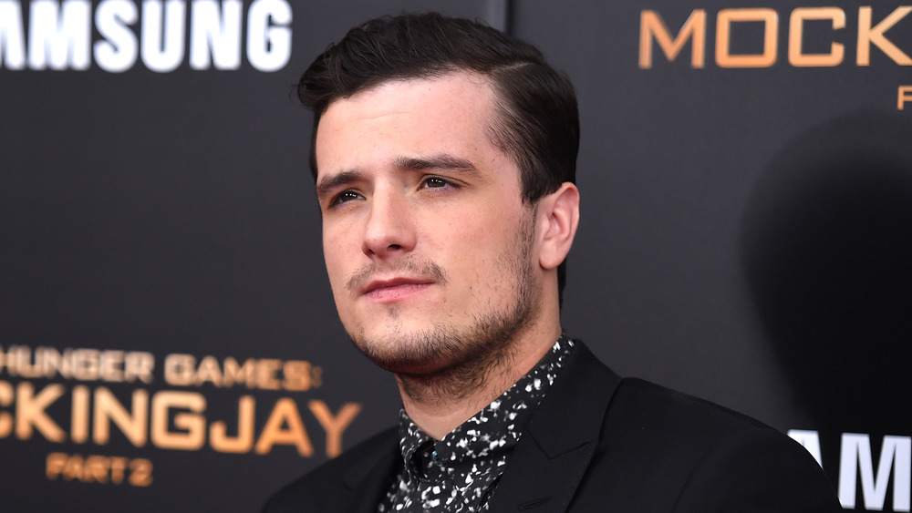 Josh Hutcherson looking serious