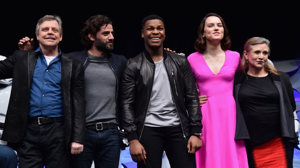 Mark Hamill, Oscar Isaac, John Boyega, Daisy Ridley, Carrie Fisher