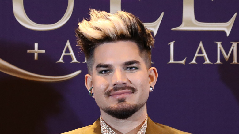 Adam Lambert blond streaks