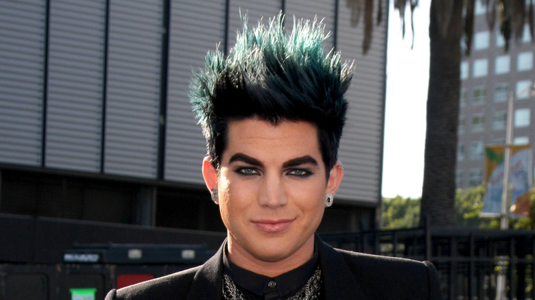 Adam Lambert blue hair