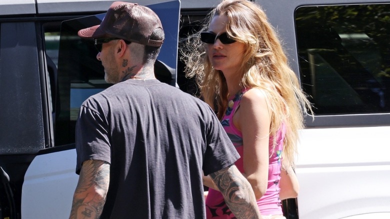 Behati Prinsloo and Adam Levine on an outing
