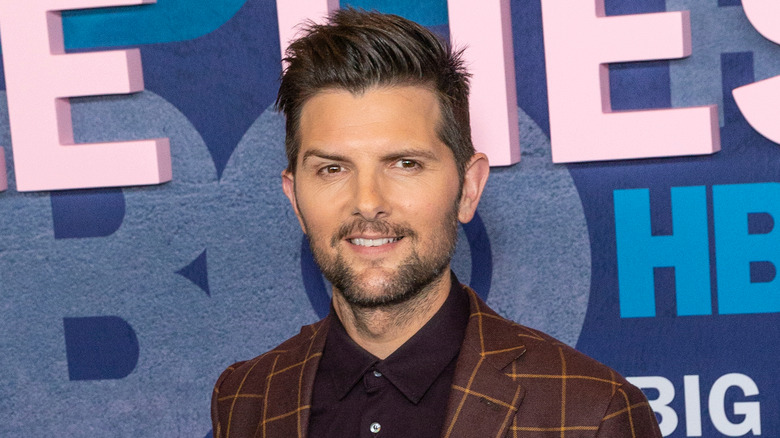 Adam Scott posing at "Big Little Lies" premiere