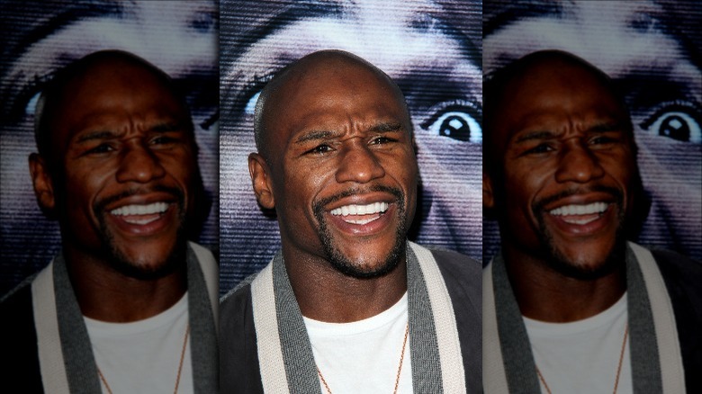 Floyd Mayweather smiling