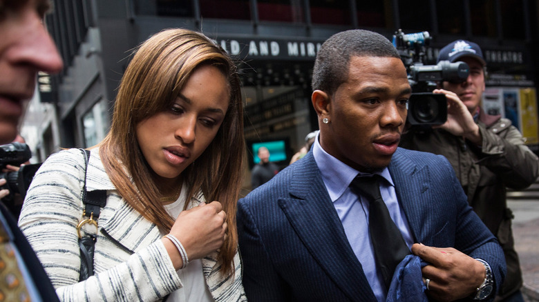 Janay Palmer and Ray Rice under media spotlight