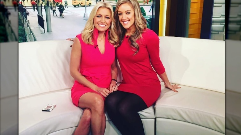 Ainsley Earhardt and Megan Alexander posing