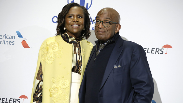 Al Roker posing with wife Deborah Roberts