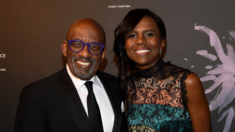 Al Roker and Deborah Roberts posing in formalwear