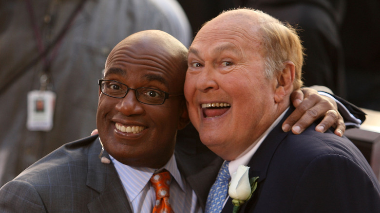 Al Roker and Willard Scott with wide smiles