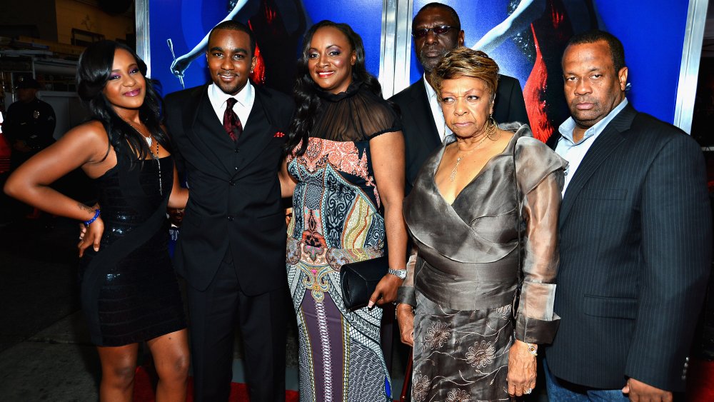 Bobbi Kristina Brown, Nick Gordon, Pat Houston, Cissy Houston and family