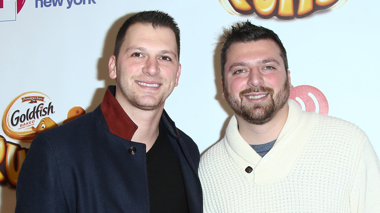 Albie Manzo and Chris Manzo on the red carpet