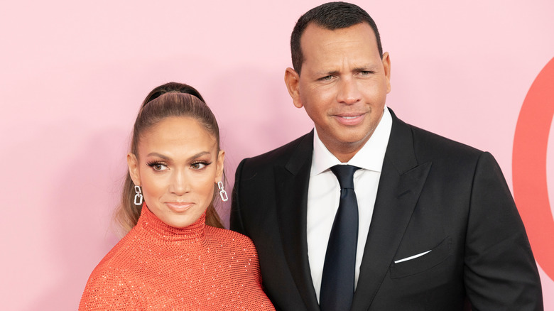 Jennifer Lopez and Alex Rodriguez attend the 2019 CDFA Awards