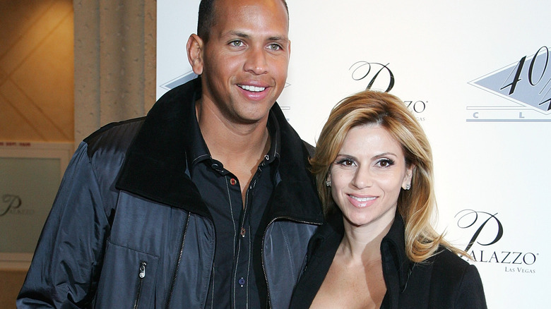 Alex Rodriguez and his ex-wife on the red carpet