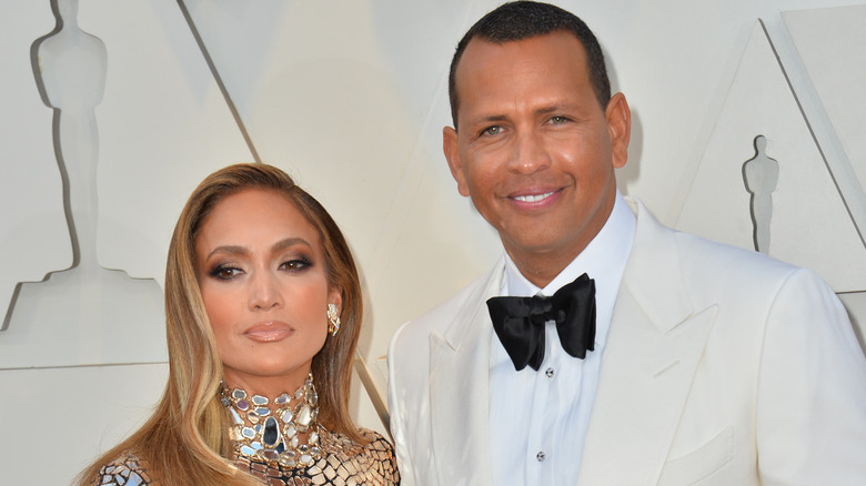 Jennifer Lopez and Alex Rodriguez posing together