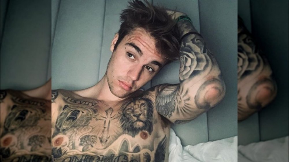 Justin Bieber's filler tattoos