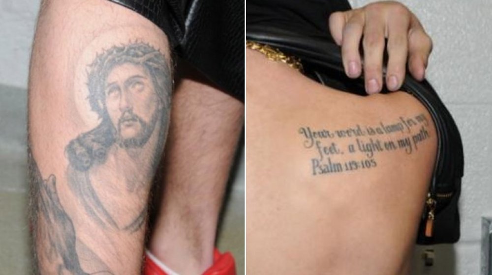 Justin Bieber's Jesus tattoo, Justin Bieber's Psalm tattoo