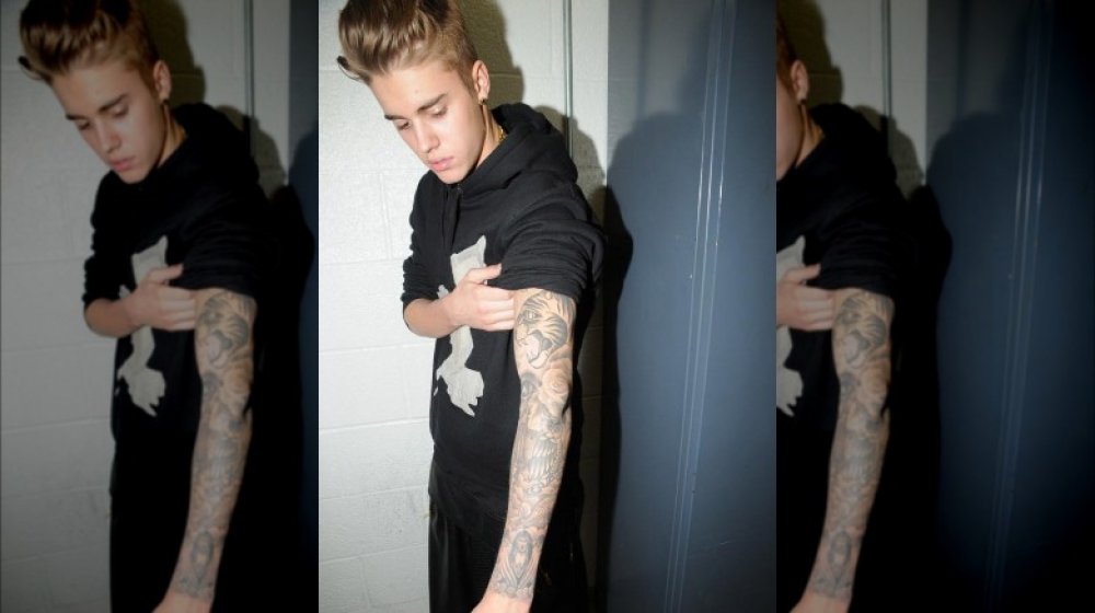 Justin Bieber's patience  Patience tattoo, Justin bieber neck