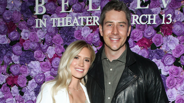 Arie Luyendyk and Lauren Burnham on the red carpet