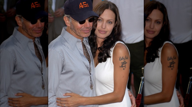Billy Bob Thornton and Angelina Jolie on a red carpet