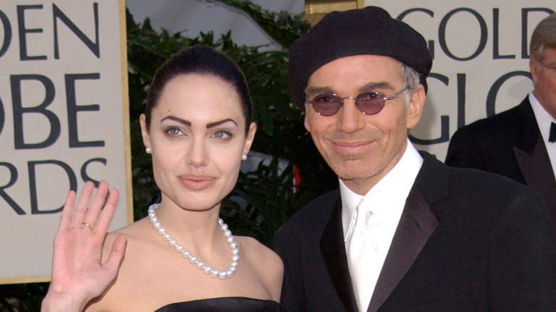 Billy Bob Thornton and Angelina Jolie on a red carpet