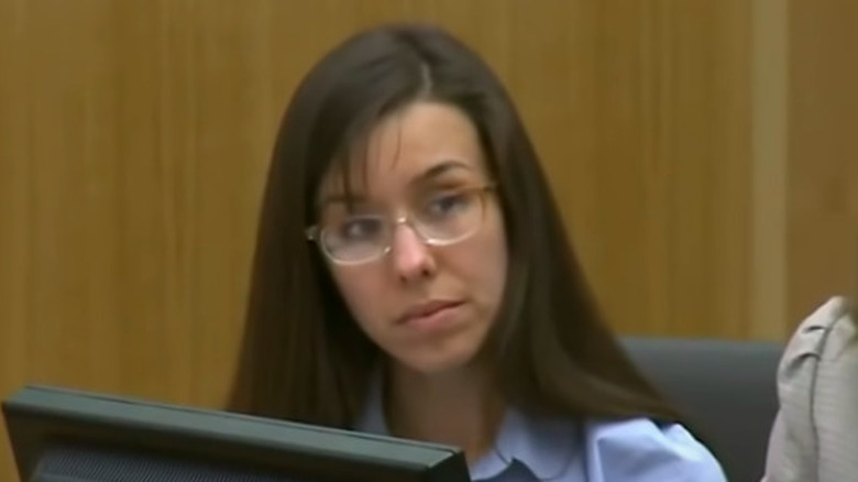 Jodi Arias in court during her murder trial