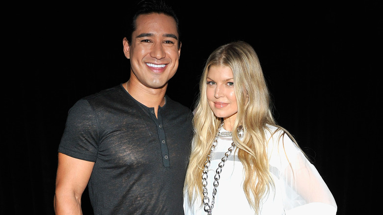 Fergie and Mario Lopez smiling