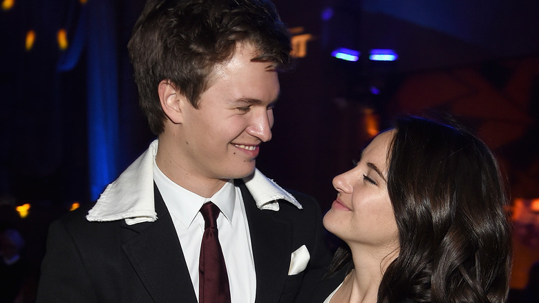 Shailene Woodley and Ansel Elgort smiling