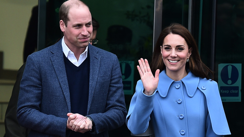 Prince William and Kate Middleton smiling