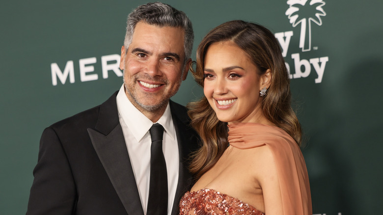 Cash Warren and Jessica Alba at a Baby2Baby gala