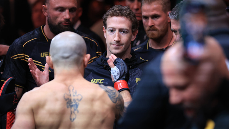 Mark Zuckerberg at UFC event