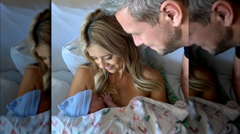 Christina Haack and Ant Anstead with their son