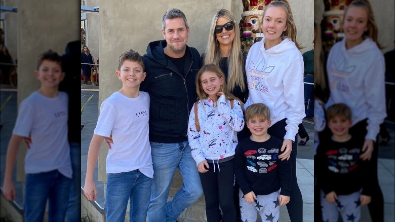 Christina Haack and Ant Anstead with their kids