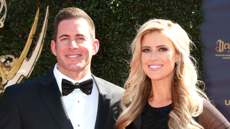 Christina Haack and Tarek El Moussa smiling