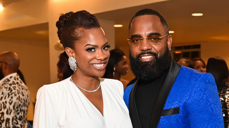 Kandi Burruss and Todd Tucker pose together