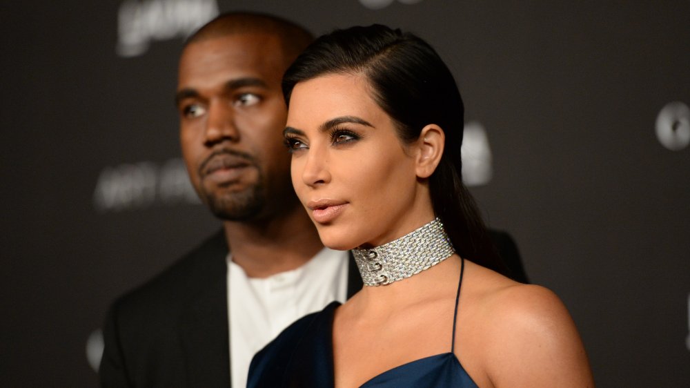 Kanye West and Kim Kardashian West at the 2014 LACMA Art + Film Gala