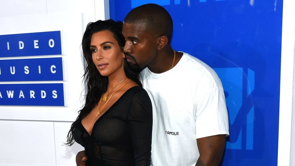 Kim Kardashian West and Kanye West at the MTV VMAs in 2016