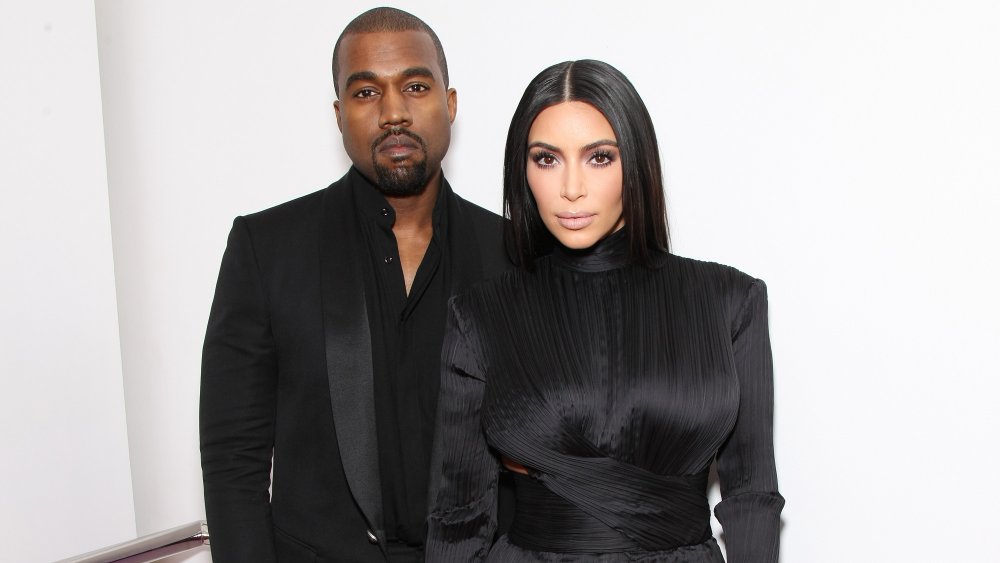 Kanye West and Kim Kardashian West at The BET Honors in 2015