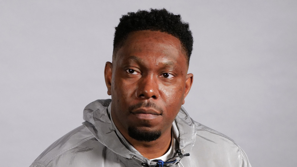 Rapper Dizzee Rascal posing for a photo