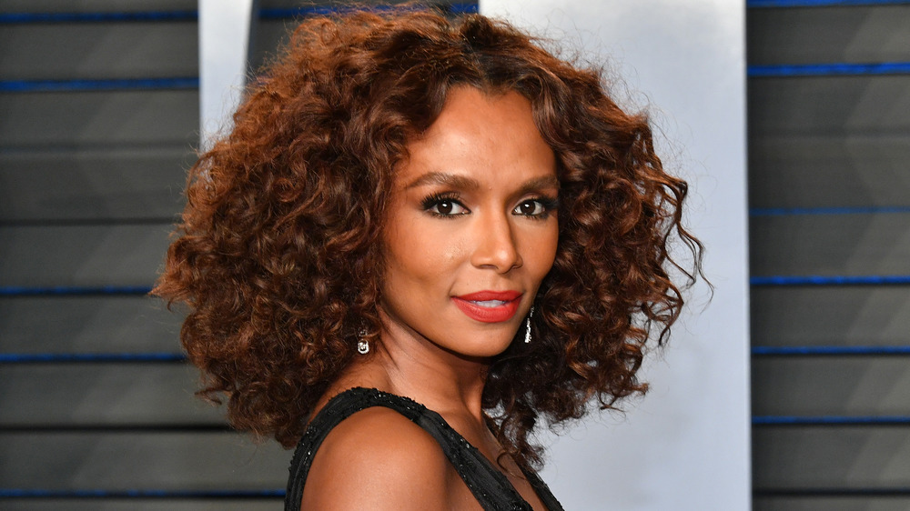 Janet Mock at the the Vanity Fair Oscars party