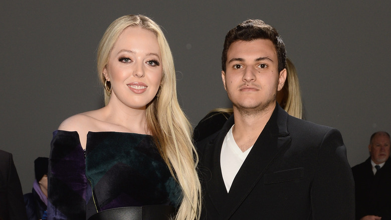 Tiffany Trump Michael Boulos smiling