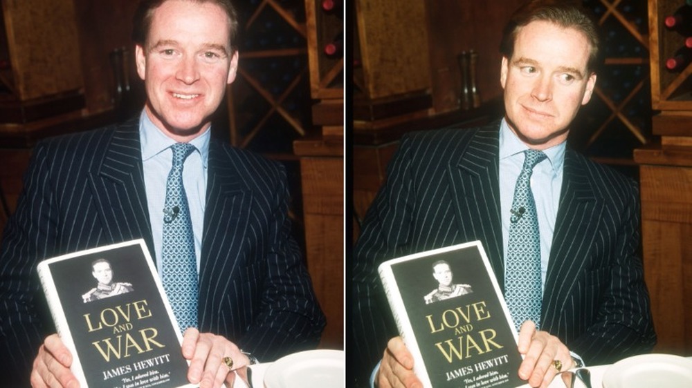 James Hewitt with his book Love and War