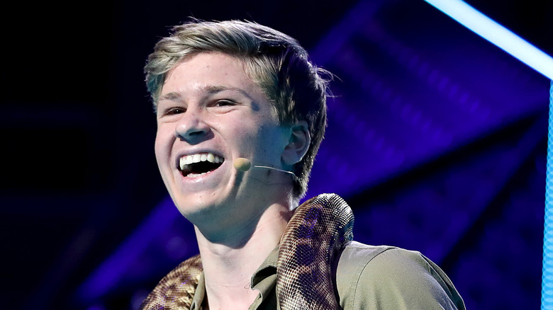 Robert Irwin smiling, happy