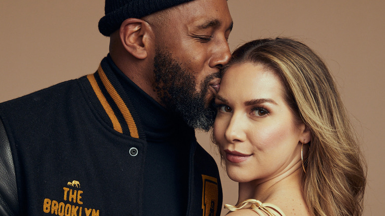 Stephen "tWitch" Boss kissing Allison Holcker 