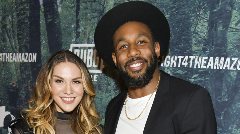 Allison Holker and Stephen "tWitch" Boss smiling.